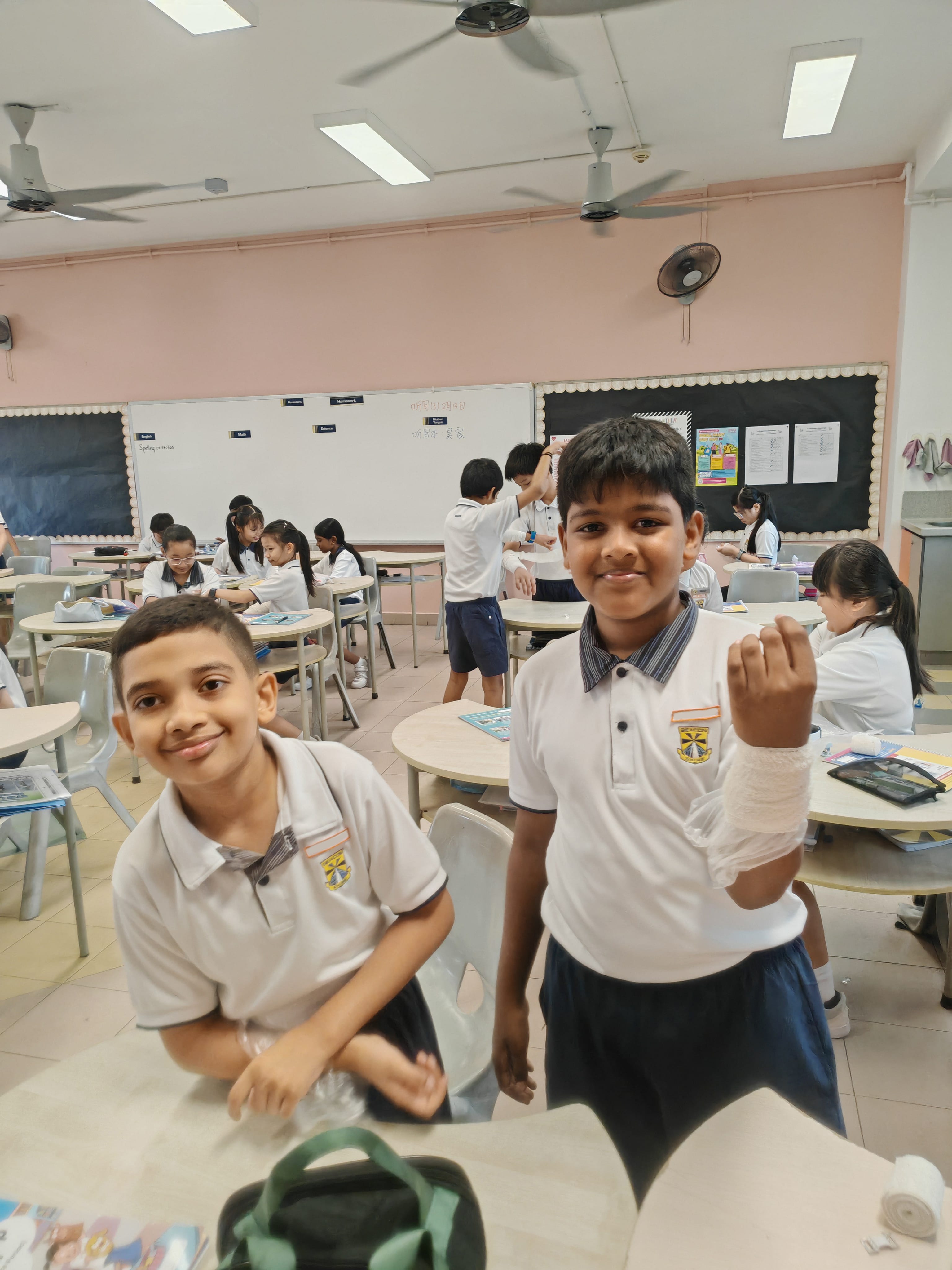 Our students enjoyed the hands-on experience of becoming future first responders.